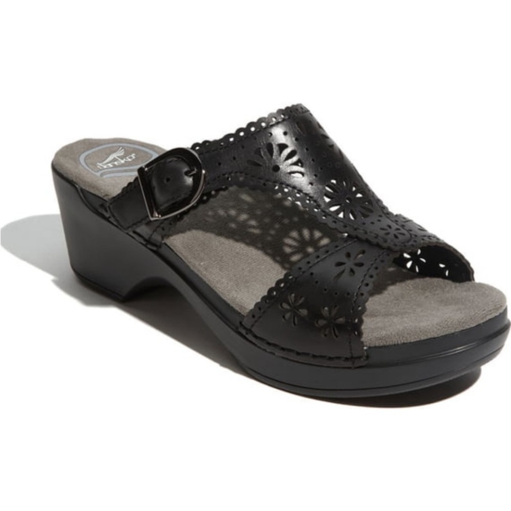 Dansko flowered cutout sandals